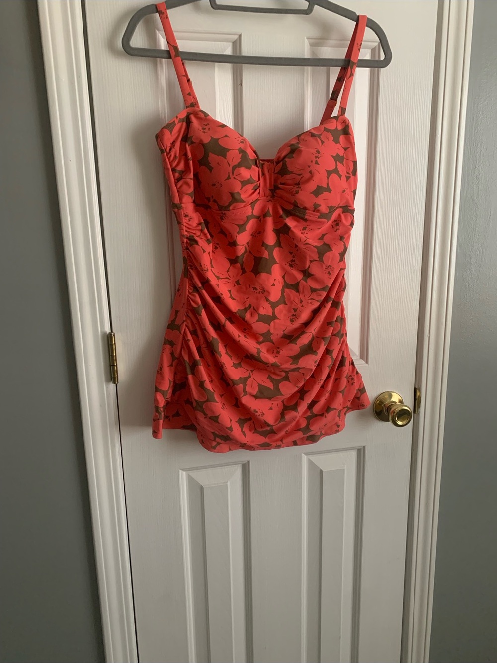 Floral Ruched One-Piece Swimsuit